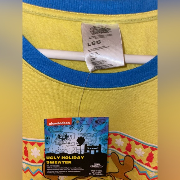 Spongebob Squarepants Ugly Christmas Sweater - Picture 2 of 2